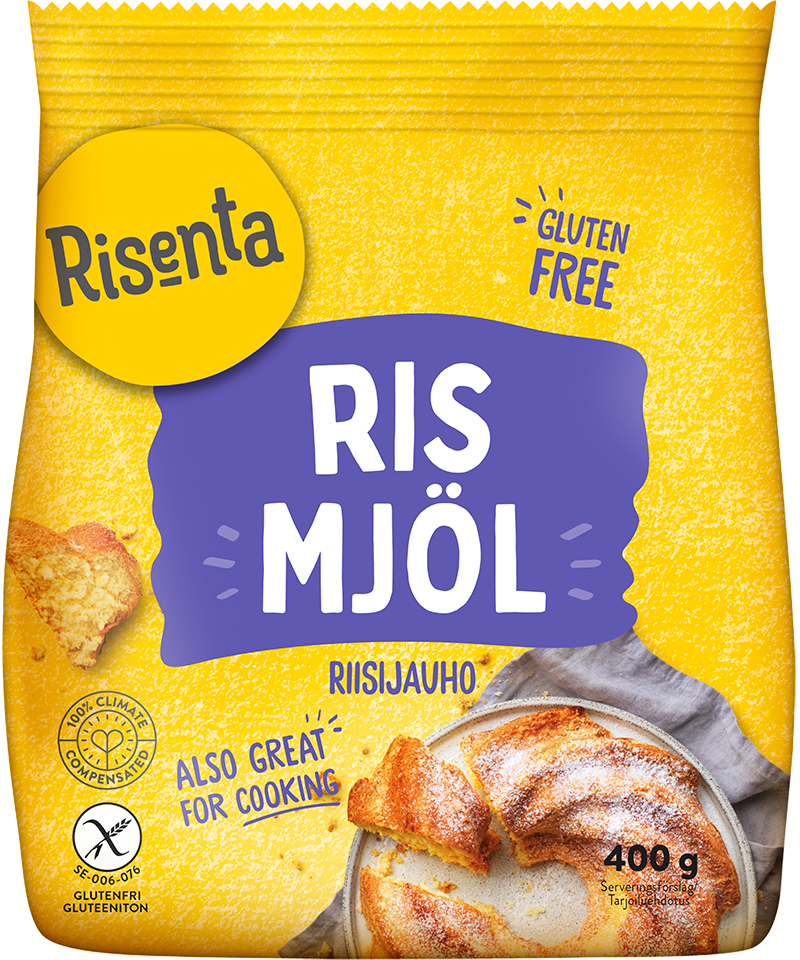 Påse med rismjöl från Risenta