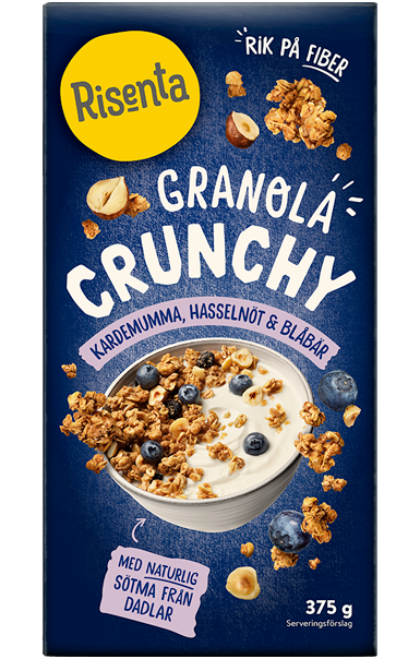 Förpackning med Granola från Risenta