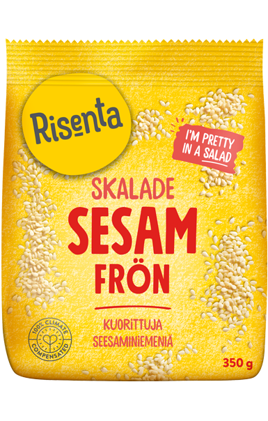 Påse med skalade sesamfrön från Risenta