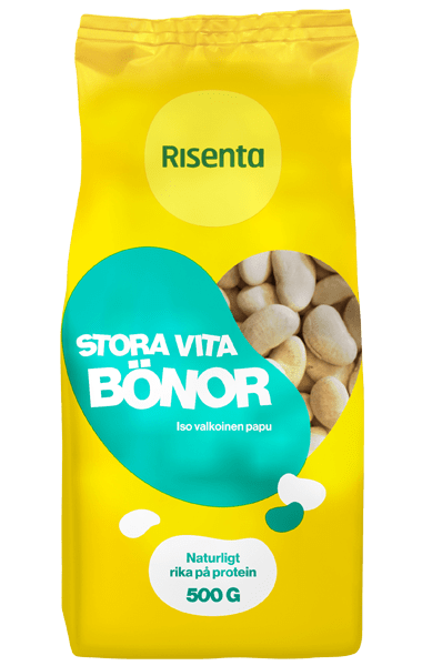 Påse med stora vita bönor från Risenta