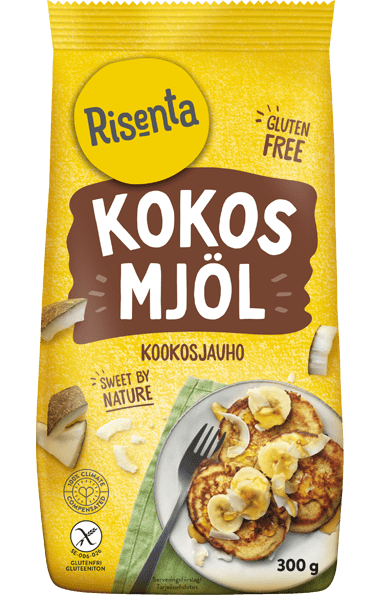 Påse med kokosmjöl från Risenta