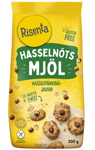 Påse med hasselnötsmjöl från Risenta