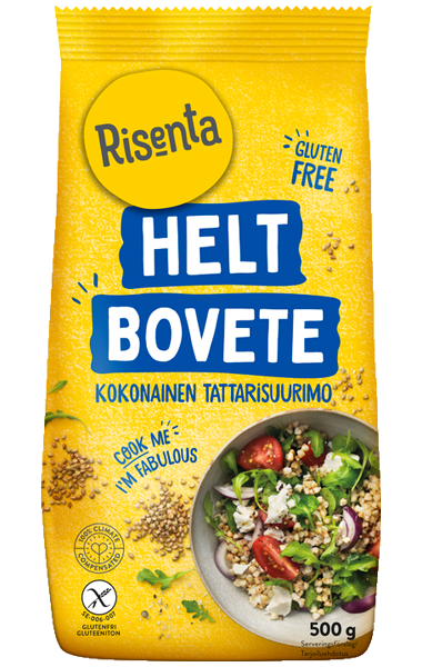 Påse med helt bovete från Risenta