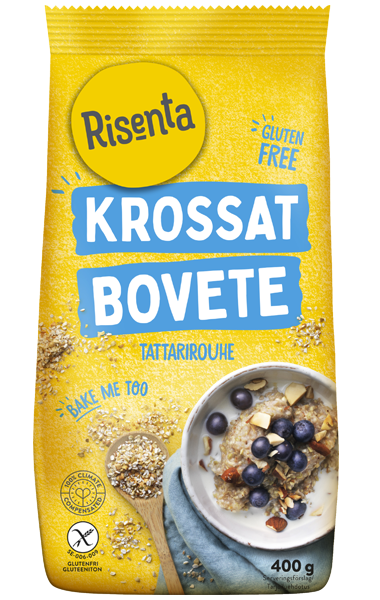 Påse med krossat bovete från Risenta