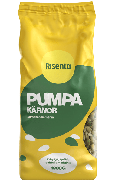 Påse med pumpakärnor från Risenta