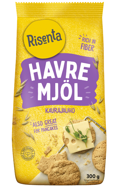 Påse med havremjöl från Risenta